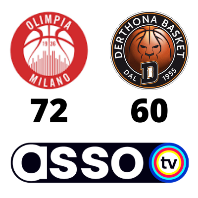 Al momento stai visualizzando OLIMPIA MILANO-DERTHONA BASKET 72-60; SOLIDA VITTORIA PER L’AX.