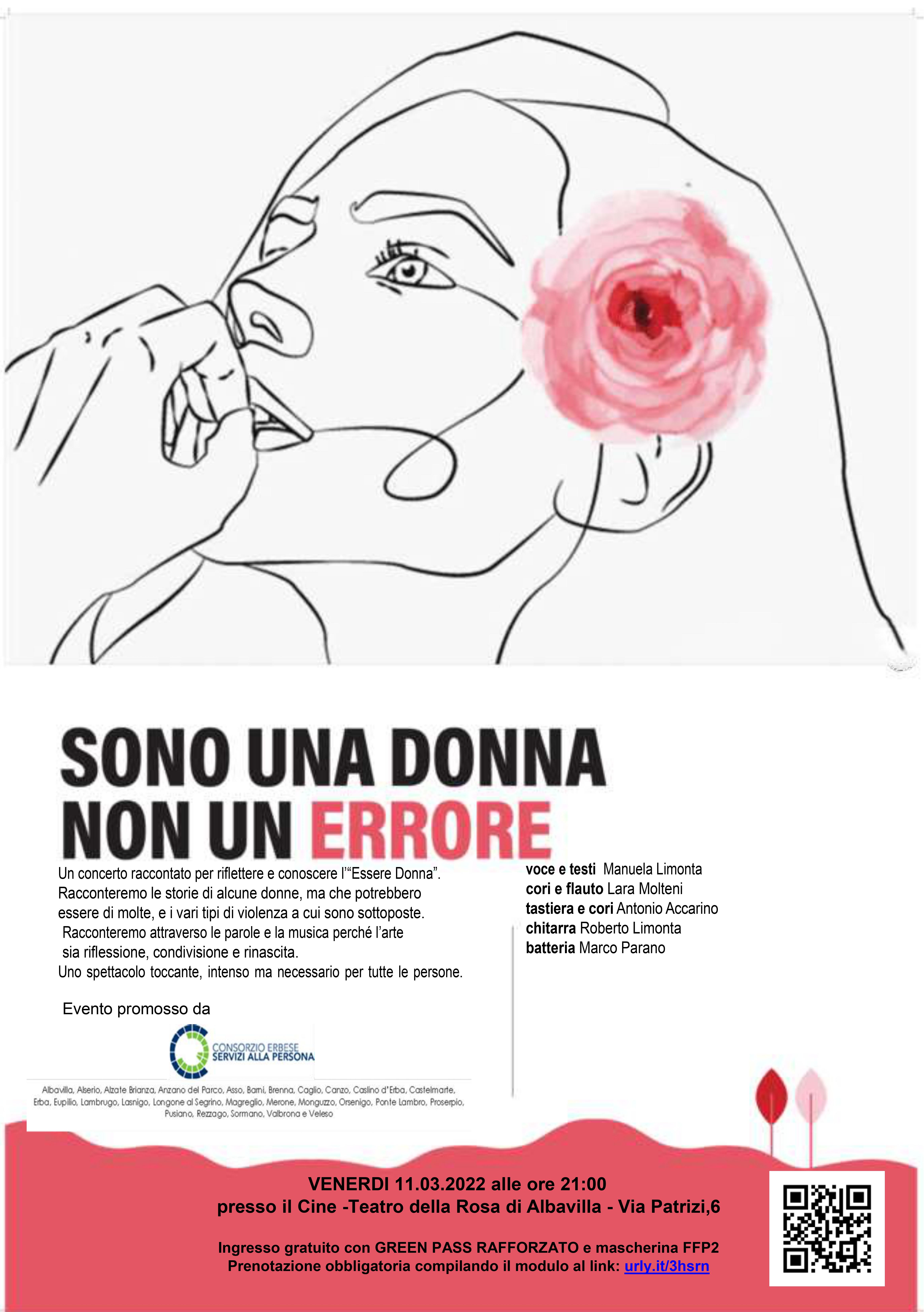 Scopri di più sull'articolo SONO UNA DONNA NON UN ERRORE SPETTACOLO CONTRO LA VIOLENZA