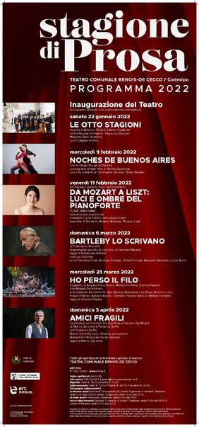 Scopri di più sull'articolo CODROIPO: Stagione di prosa – Teatro comunale Benois-De Cecco