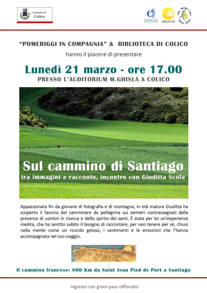 Scopri di più sull'articolo COLICO: IL CAMMINO DI SANTIAGO NEI “POMERIGGI IN COMPAGNIA”