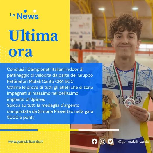 Scopri di più sull'articolo PATTINAGGIO: MEDAGLIA PER SIMONE PROVERBIO