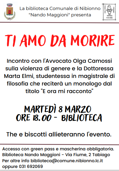 Scopri di più sull'articolo NIBIONNO: TI AMO DA MORIRE DI OLGA CAMOSSI