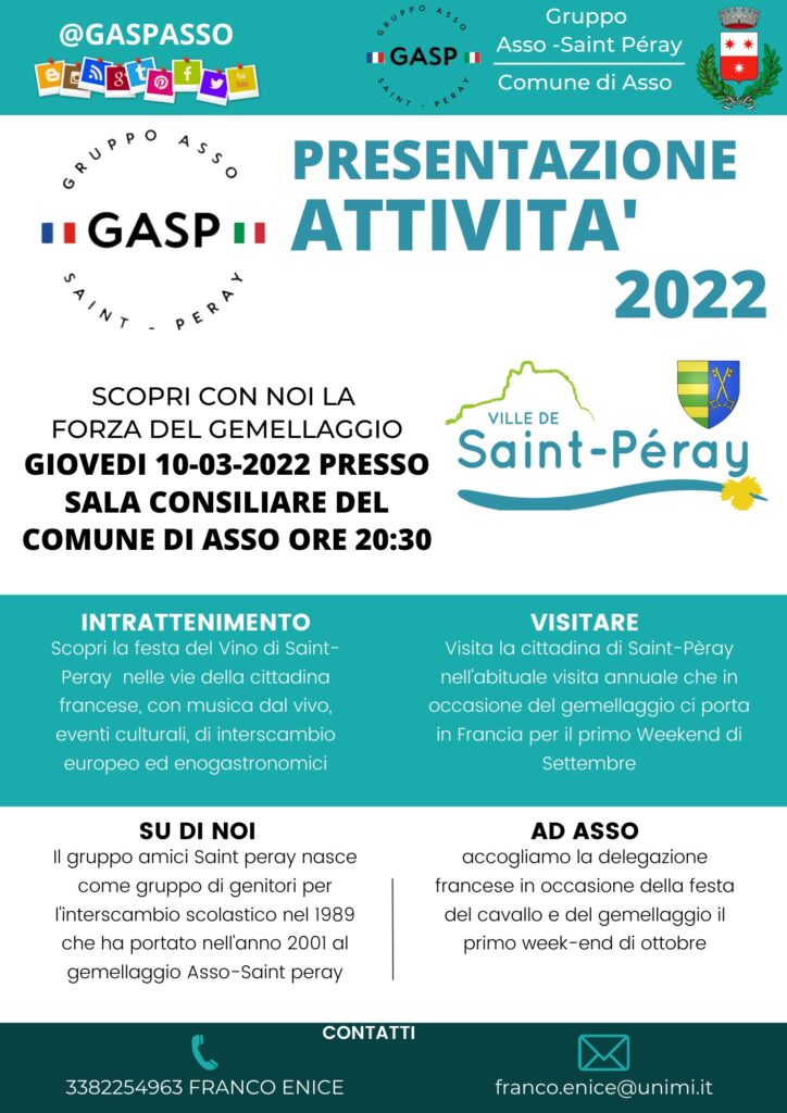 Scopri di più sull'articolo ASSO: PRESENTAZIONE DEL GASP
