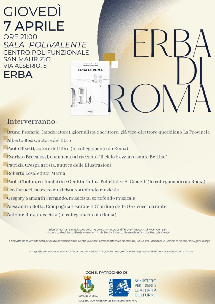 Scopri di più sull'articolo ERBA: “ERBA DI ROMA” I RACCONTI REALI PER L’ASSOCIAZIONE GENITIN