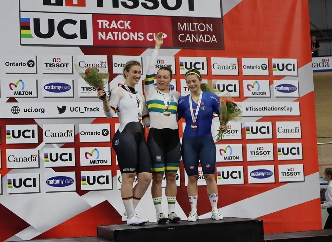 Al momento stai visualizzando Elisa Balsamo oro nell’Omnium, Miriam Vece bronzo nei 500 metri