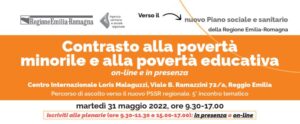 Scopri di più sull'articolo Sanità e sociale. Domani a Reggio Emilia si discute di contrasto alla povertà minorile e alla povertà educativa