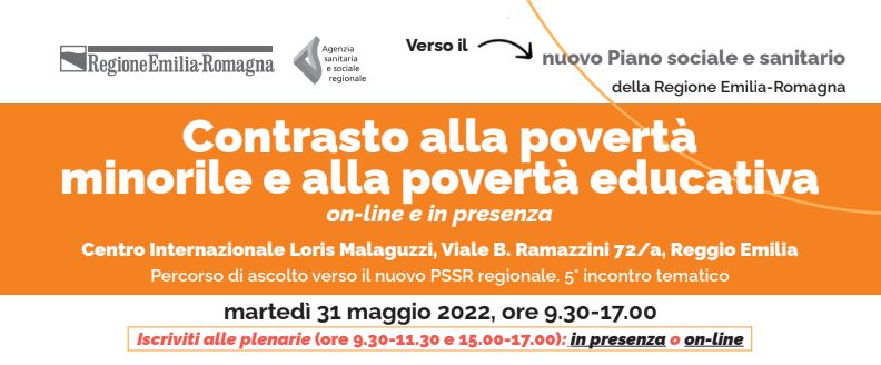 Scopri di più sull'articolo Sanità e sociale. Domani a Reggio Emilia si discute di contrasto alla povertà minorile e alla povertà educativa