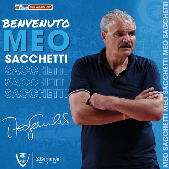 Al momento stai visualizzando Nuovo allenatore dell’Acqua S.Bernardo Cantù Romeo Sachetti
