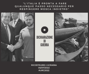 Scopri di più sull'articolo Ricostruire l’Ucraina: ma l’Italia pensa alla guerra?