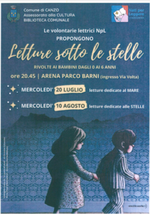 Scopri di più sull'articolo CANZO: LETTURA SOTTO LE STELLE