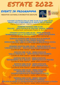 Scopri di più sull'articolo CERMENATE: ESTATE CERMENATESE 2022