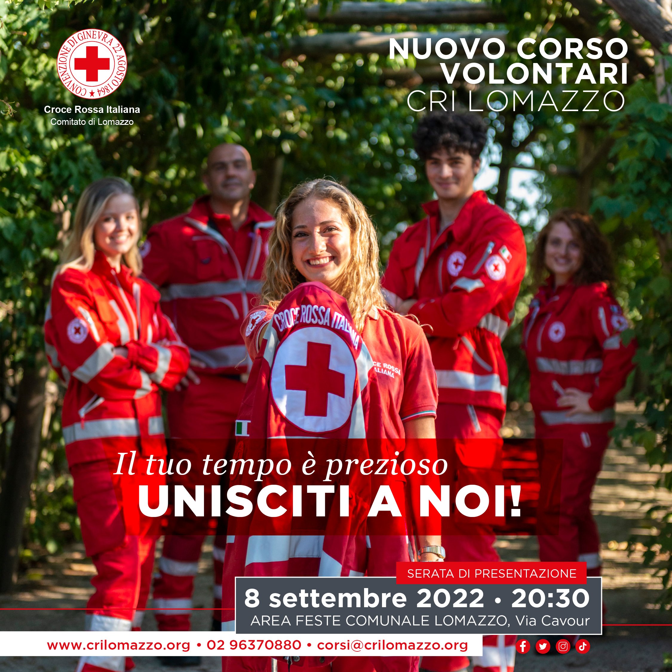 Scopri di più sull'articolo LOMAZZO: NUOVO CORSO VOLONTARI CROCE ROSSA