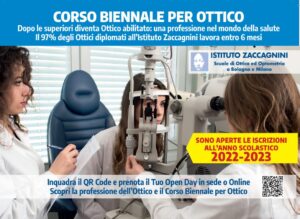 Scopri di più sull'articolo CORSO BIENNALE PER OTTICO – Istituto Zaccagnini Bologna e Milano