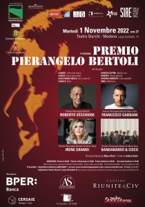 Scopri di più sull'articolo Teatro Storchi di MODENA la 9ª edizione del PREMIO PIERANGELO BERTOLI