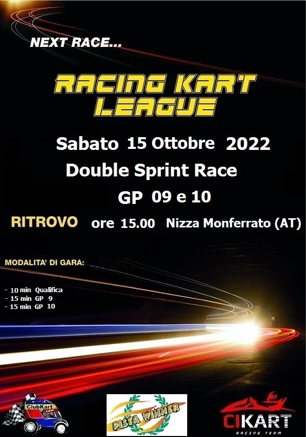 Al momento stai visualizzando NIZZA MONFERRATO: RACING KART LEAGUE CON CLUB KART ISCRIZIONI APERTE
