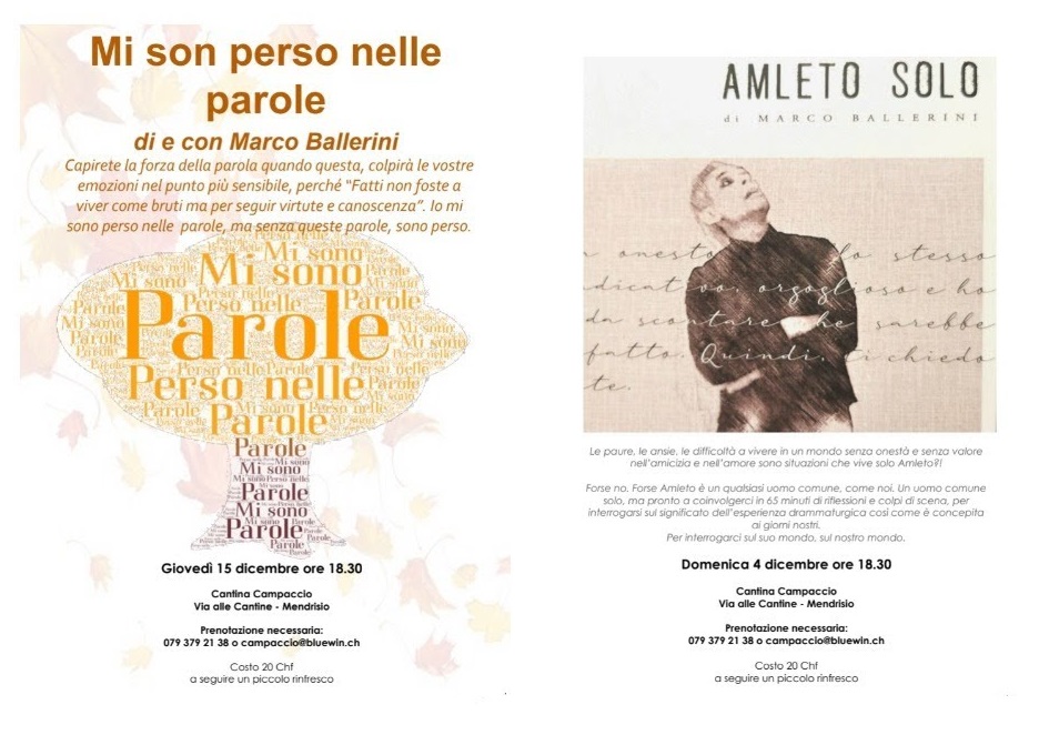 Al momento stai visualizzando In cantina con Marco Ballerini: la solitudine di Amleto, il perdersi nelle parole