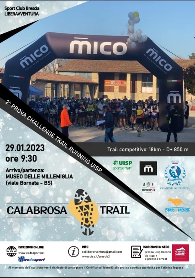 Al momento stai visualizzando Calabrosa Trail domenica 29 Gennaio 2023