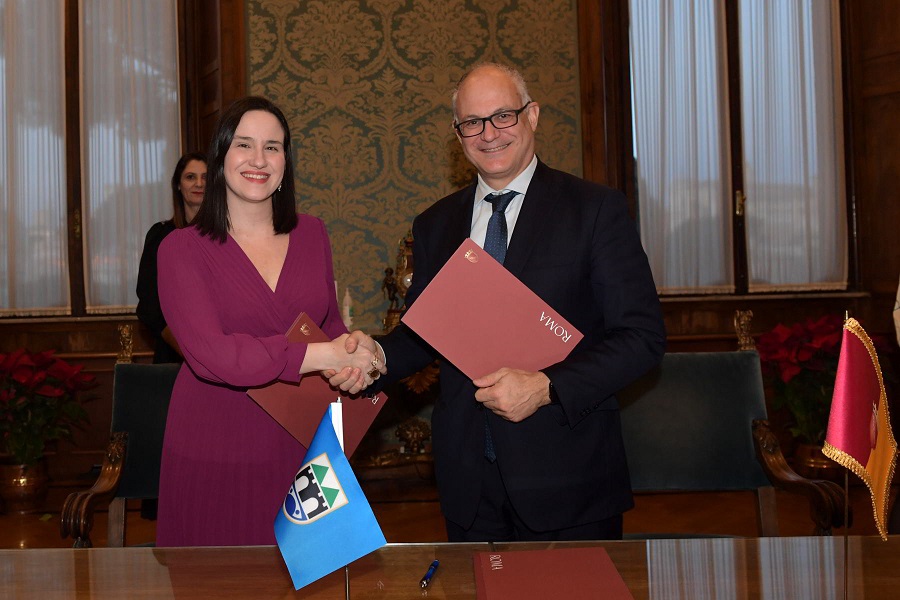 Scopri di più sull'articolo Incontro tra il Sindaco Gualtieri e la Sindaca di Sarajevo, Benjamina Karić