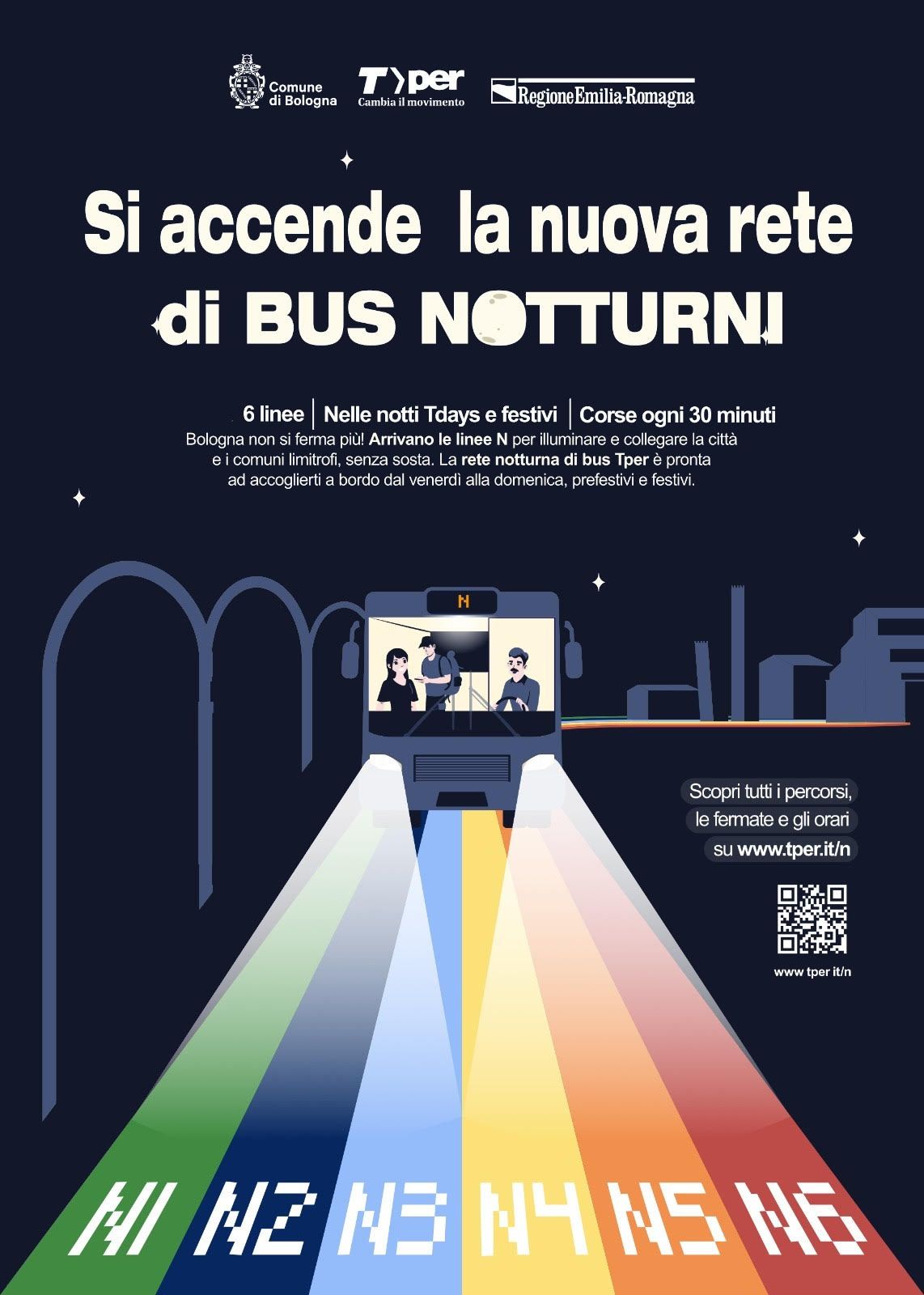 Al momento stai visualizzando BOLOGNA: SEI NUOVE LINEE ATTIVE IN CITTA’ DI NOTTE