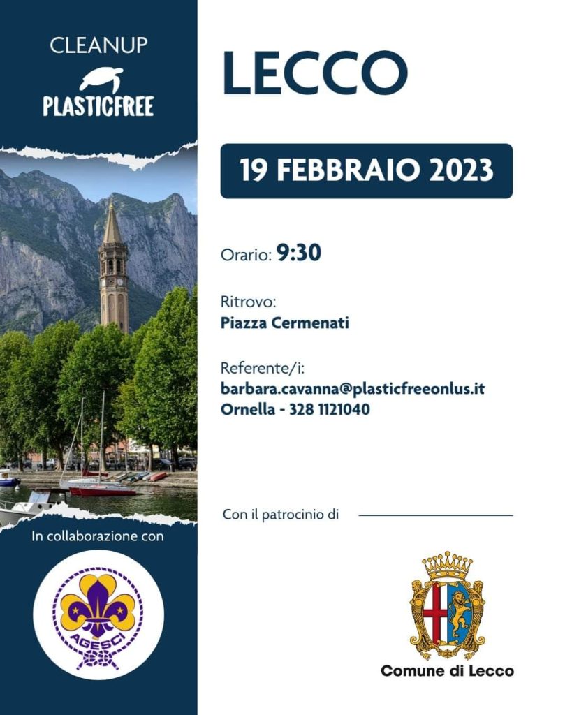 Scopri di più sull'articolo LECCO: PLASTICFREE PORTA VIA I RIFIUTI DALLA CITTA’