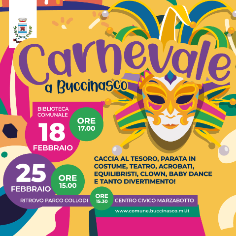 Scopri di più sull'articolo Festa di Carnevale a Buccinasco