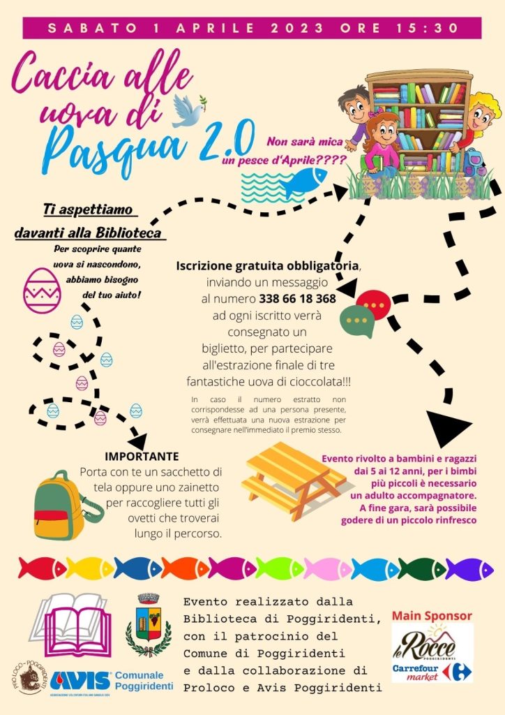 Scopri di più sull'articolo POGGIRIDENTI: Caccia alle uova di Pasqua