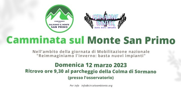 Al momento stai visualizzando Domenica 12 marzo la Camminata per difendere il monte San Primo