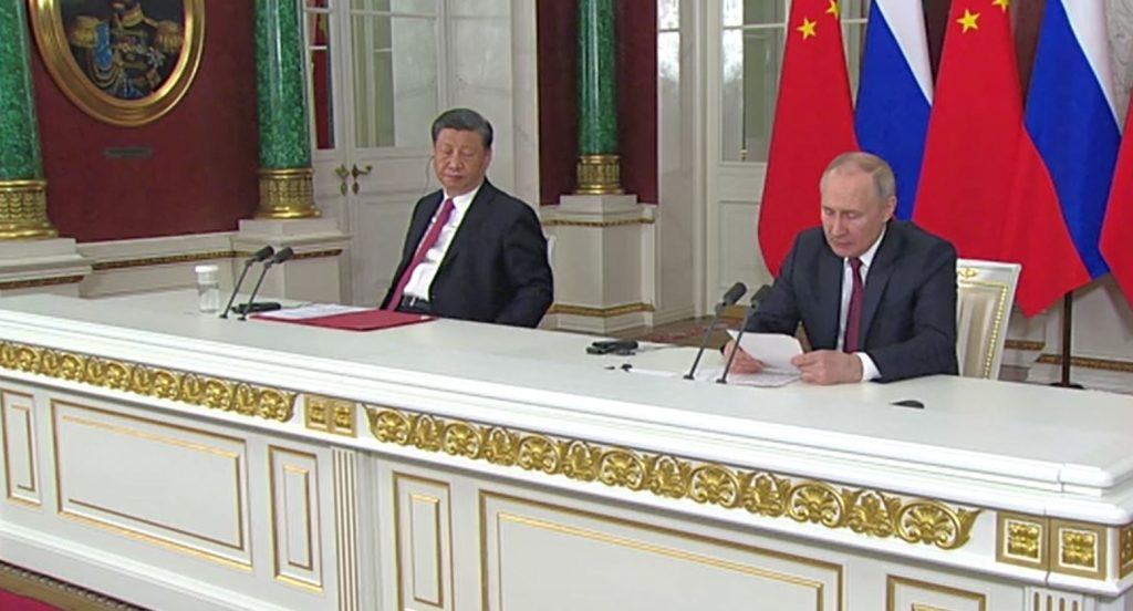 Scopri di più sull'articolo Vladimir Putin e Xi Jinping hanno rilasciato dichiarazioni alla stampa