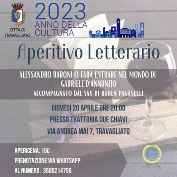 Scopri di più sull'articolo TRAVAGLIATO: IL COMUNE ORGANIZZA L’APERITIVO LETTERARIO