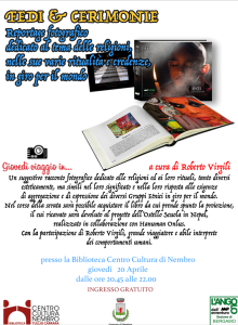 Scopri di più sull'articolo NEMBRO:  “FEDI E CERIMONIE” REPORTAGE FOTOGRAFICO RELIGIOSO