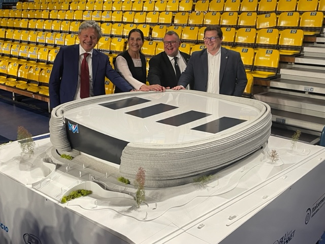 Al momento stai visualizzando Blu Basket, presentato il prototipo del nuovo Palasport