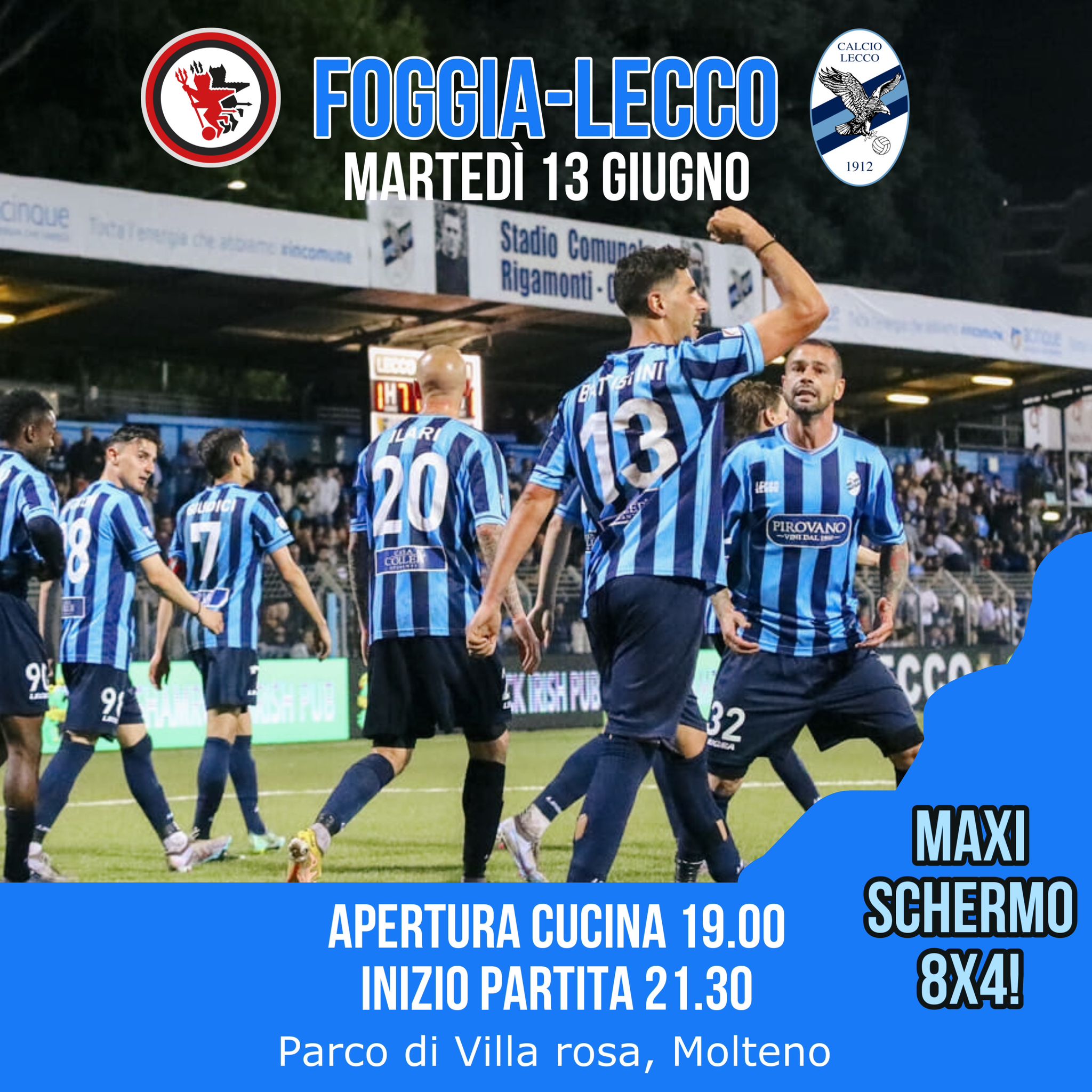 Al momento stai visualizzando MOLTENO: MAXI SCHERMO PER FOGGIA – LECCO
