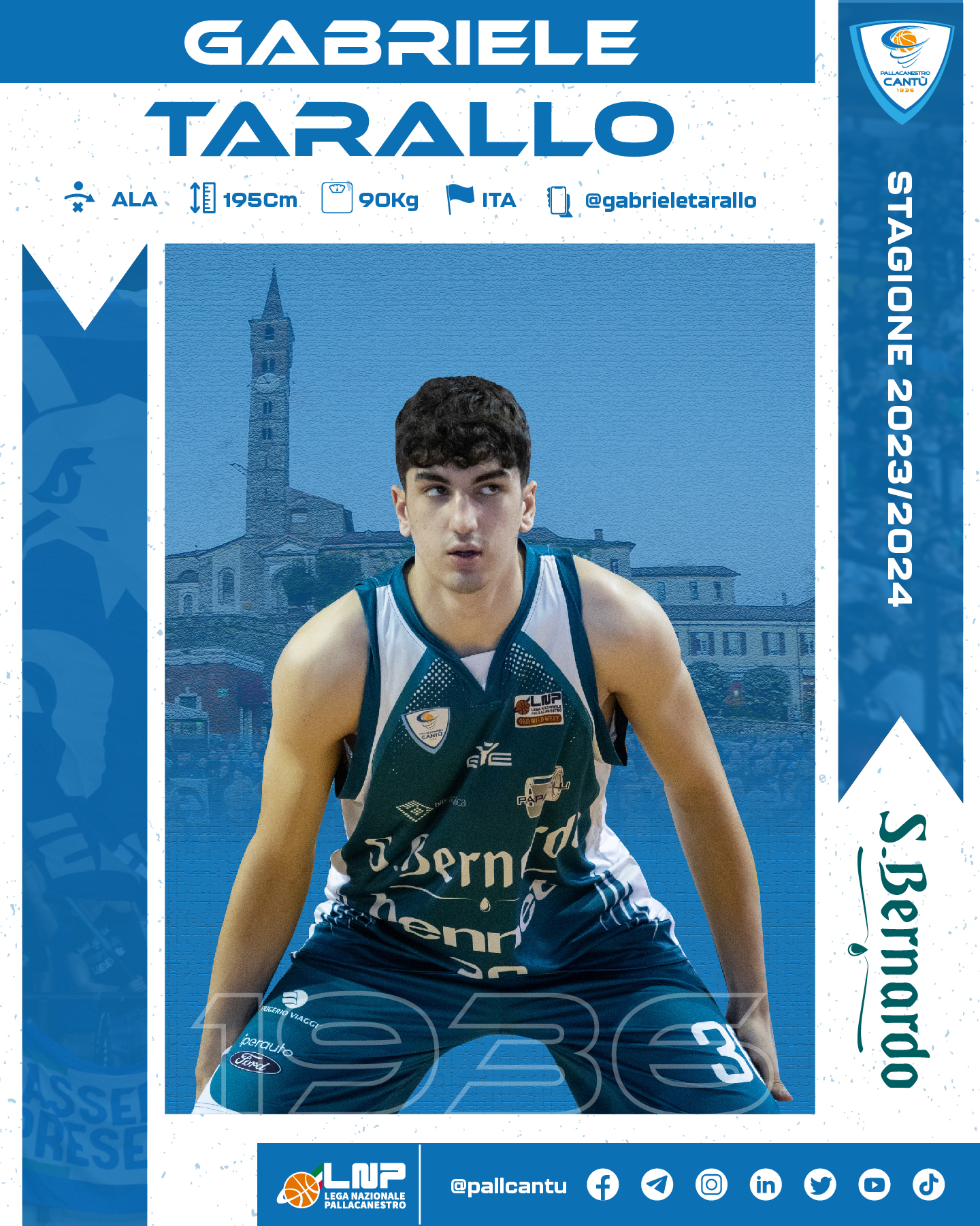 Scopri di più sull'articolo CANTU’: GABRIELE TARALLO NUOVO INSERIMENTO DALLA GIOVANILE DI ACQUA SAN BERNARDO