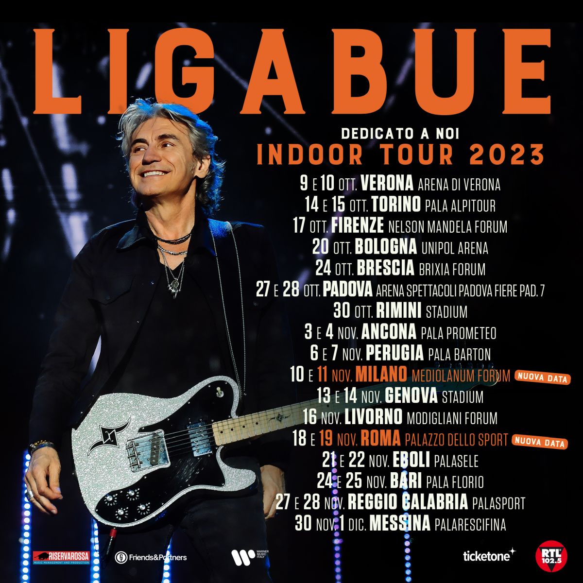 Al momento stai visualizzando LUCIANO LIGABUE: dal 9 ottobre torna in tour in tutta Italia