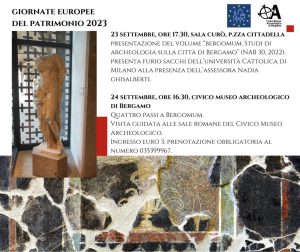 Scopri di più sull'articolo Il Museo Archeologico presenta il volume “Bergomum. Studi di archeologia sulla città romana di Bergamo”