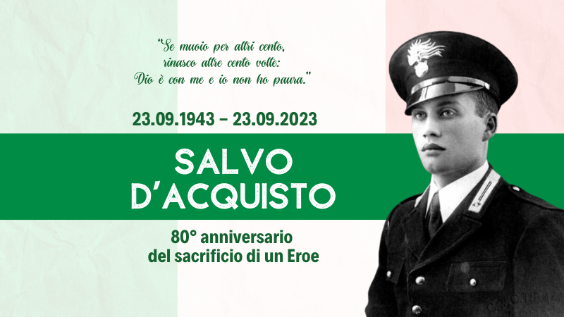 Scopri di più sull'articolo COLOGNO MONZESE: IL COMUNE COMMEMORA SALVO D’ACQUISTO VICEBRIGADIERE DELL’ARMA DEI CARABINIERI