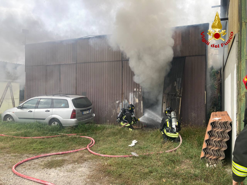 Scopri di più sull'articolo LODI: INCENDIO IN UN CAPANNO DOMATO DAI VIGILI DEL FUOCO