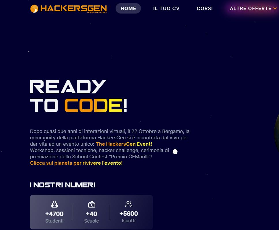 Scopri di più sull'articolo La più grande community italiana di studenti d’informatica “HackersGen Event 2023”