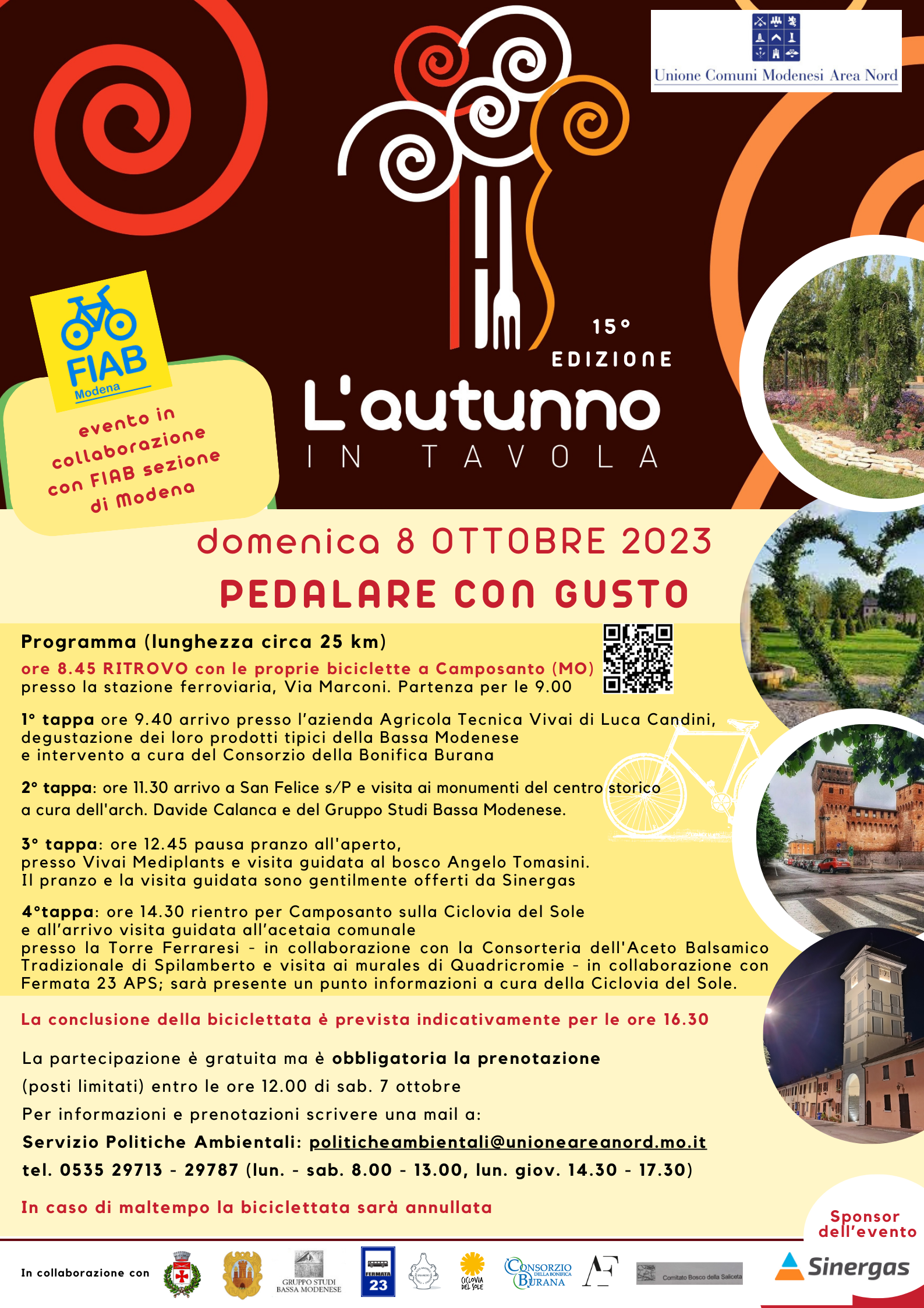 Scopri di più sull'articolo SAN FELICE SUL PANARO: “PEDALARE CON GUSTO” PEDALARE E DEGUSTARE