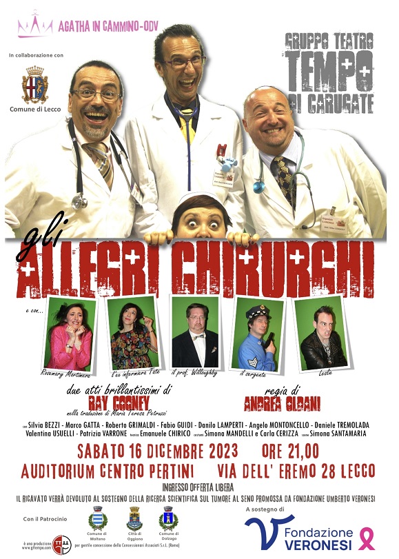 Scopri di più sull'articolo Lecco: Agatha in cammino ODV propone lo spettacolo teatrale “Gli allegri chirurghi”