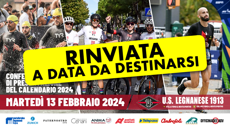 Scopri di più sull'articolo LEGNANO: RINVIATA LA CONFERENZA STAMPA DI PRESENTAZIONE DEL CALENDARIO PER UN LUTTO