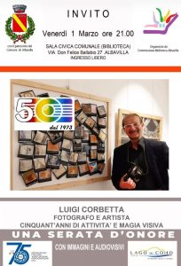 Scopri di più sull'articolo ALBAVILLA: IL PAESE CELEBRA IL FOTOGRAFO LUIGI CORBETTA PER I 50 ANNI DI ATTIVITA’