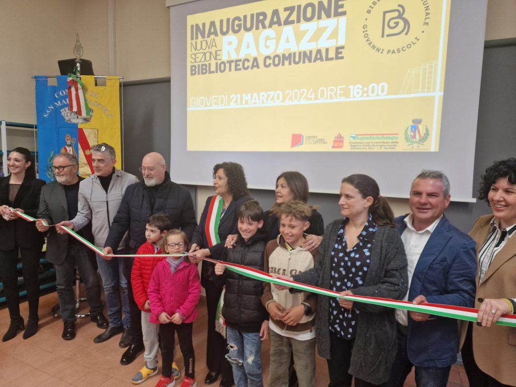 Scopri di più sull'articolo SAN MAURO PASCOLI: INAUGURATA NUOVA SEZIONE PER I RAGAZZI NELLE BIBLIOTECA COMUNALE “GIOVANNI PASCOLI”