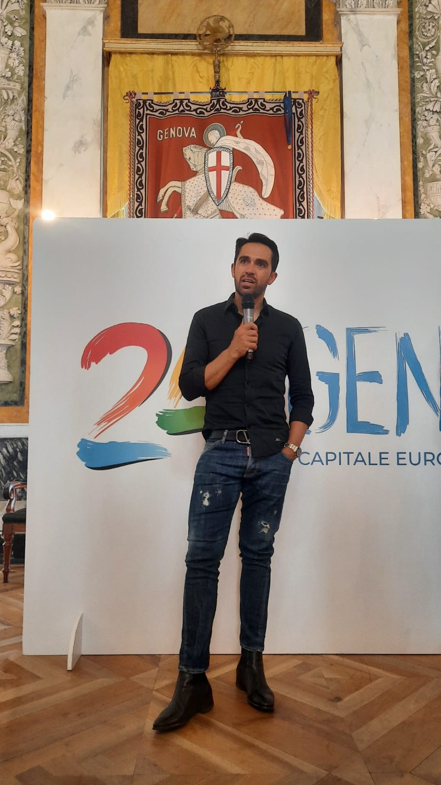 Scopri di più sull'articolo GENOVA: ALBERTO CONTADORE A PALAZZO TURSI PER PARLARE DI GIRO D’ITALIA E CICLISMO