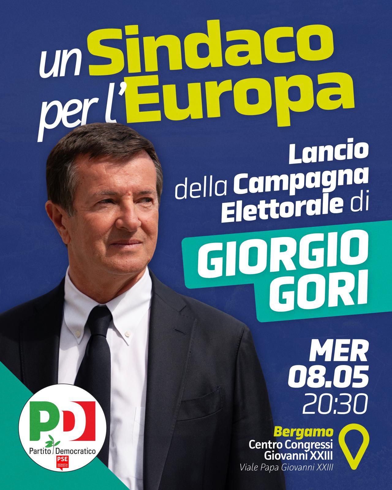 Scopri di più sull'articolo BERGAMO: PARTE DA BERGAMO LA CAMPAGNA ELETTORARE DEL SINDACO GIORGIO GORI