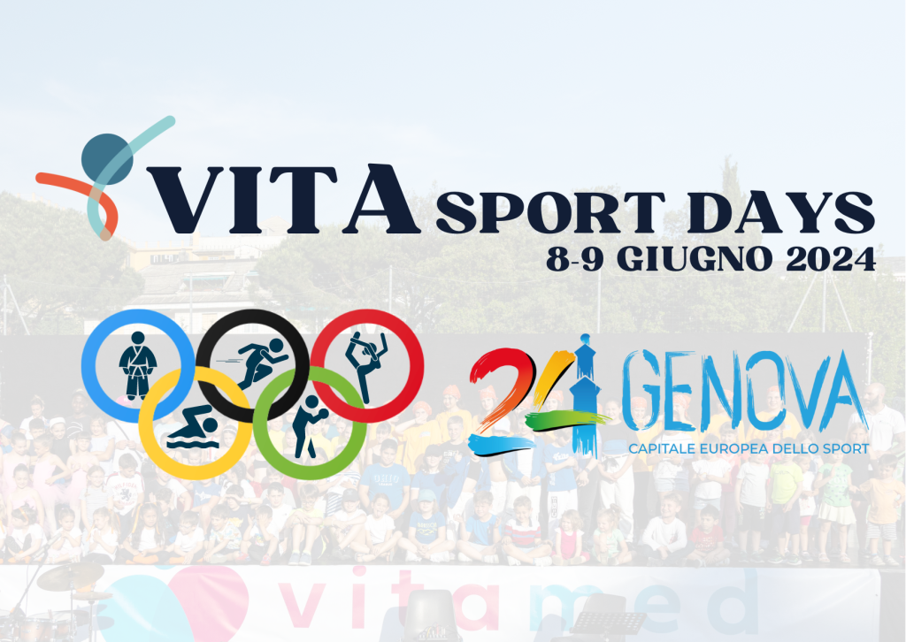 Scopri di più sull'articolo GENOVA 2024 CAPITALE EUROPEA DELLO SPORT, SABATO 8 E DOMENICA 9 GIUGNO AD ALBARO APPUNTAMENTO CON I “VITA SPORT DAYS”