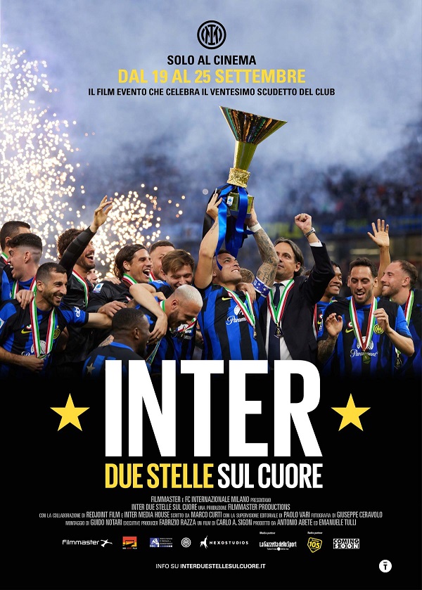 Al momento stai visualizzando NEI CINEMA ITALIANI “INTER. DUE STELLE SUL CUORE”