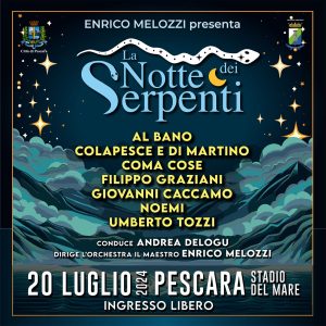 Scopri di più sull'articolo  LA NOTTE DEI SERPENTI, il concertone ideato e diretto dal Maestro ENRICO MELOZZI 