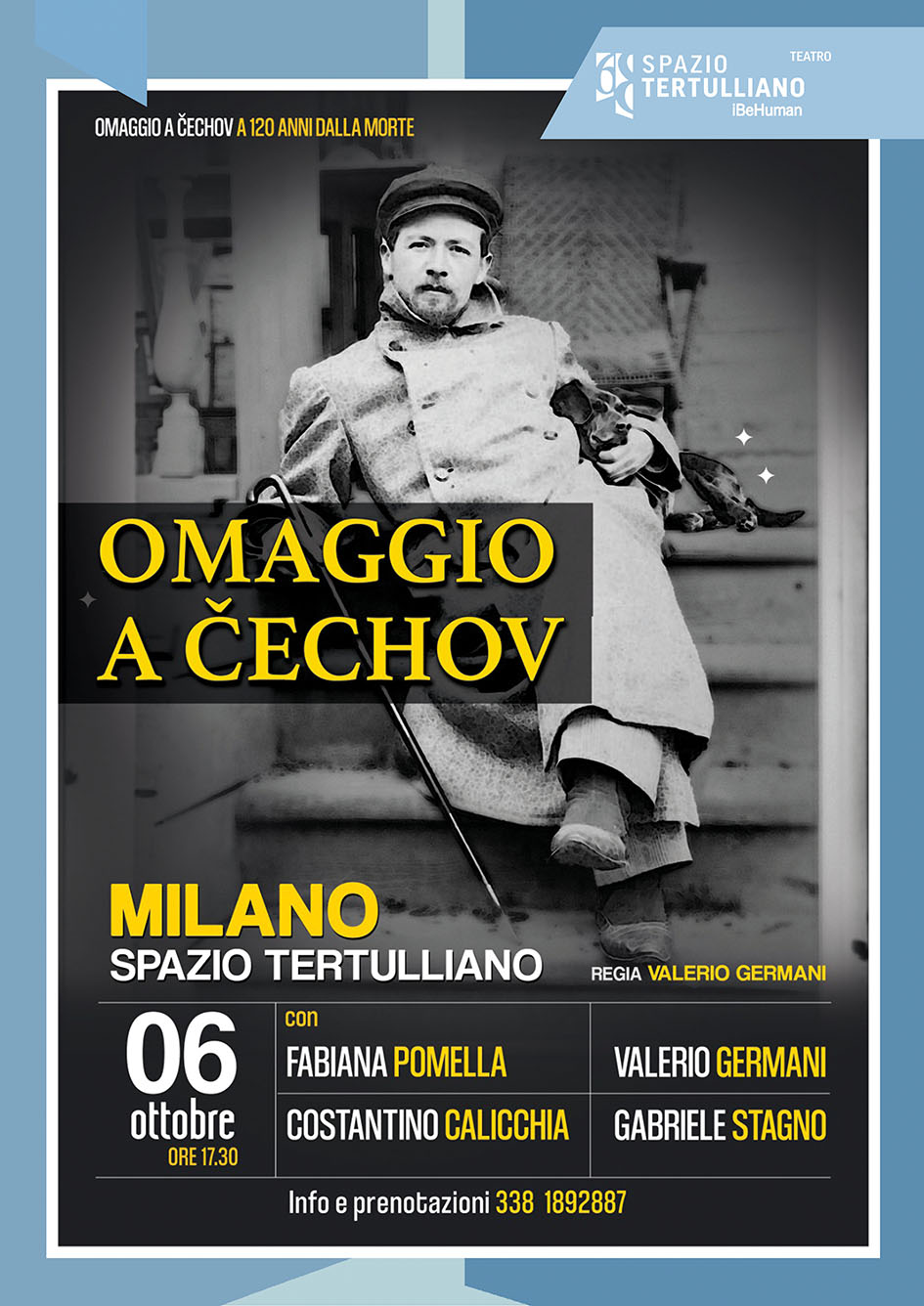 Al momento stai visualizzando MILANO (Teatro Spazio Tertulliano) OMAGGIO A CECHOV