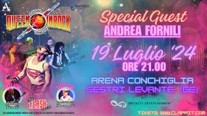 Scopri di più sull'articolo SESTRI LEVANTE: TRIBUTO AI QUEEN AL TEATRO ARENA CONCHIGLIA